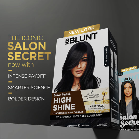 BBLUNT High Shine Conditioning Hair Colour - Natural Black (Shade 1)