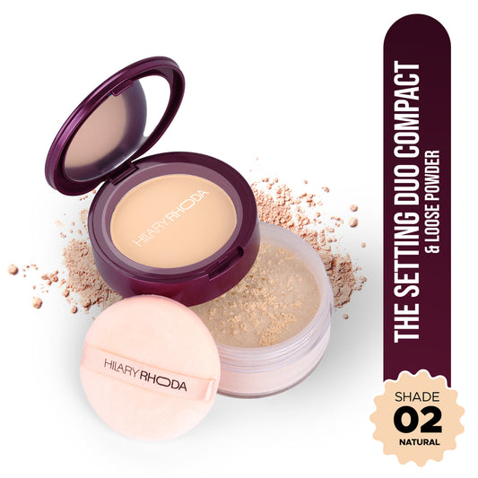 Hilary Rhoda The Setting Duo Compact & Loose Powder (Natural 02)