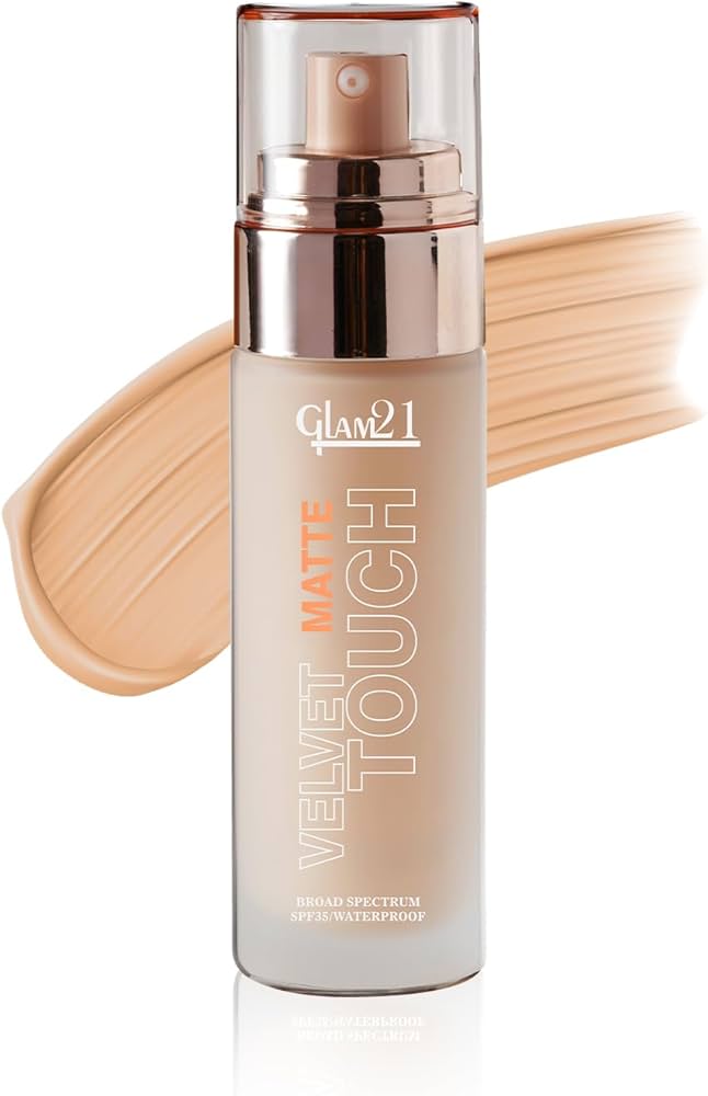 Glam21 Velvet Touch High Coverage Foundation (06Caramel)
