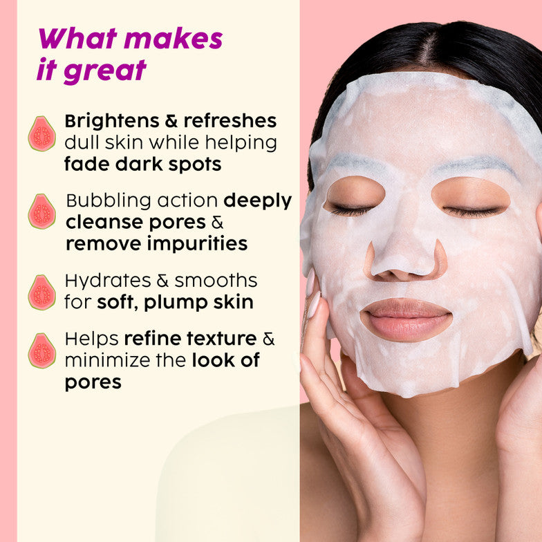 Plix glow baby glowava bubble sheet mask