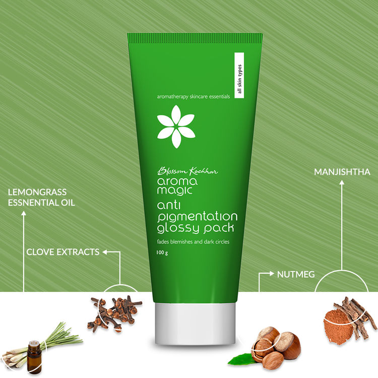 Aroma Magic Anti Pigmentation Glossy Pack Fades Blemishes & Dark Circles (100g)