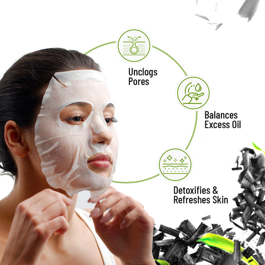 Swiss Beauty Charcoal & Bamboo Sheet Mask