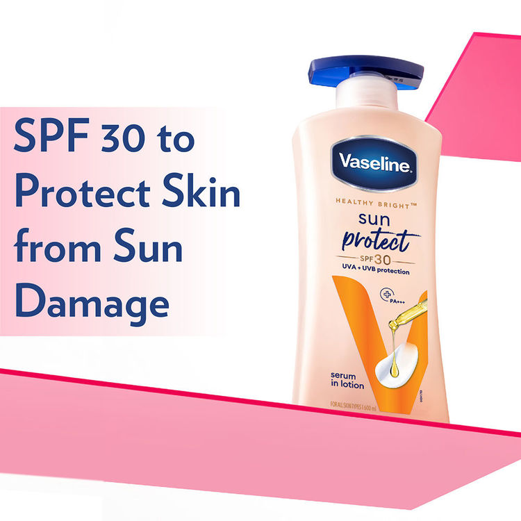 Vaseline Sun Protect SPF 30 Body Lotion With UVA + UVB PA+++
(600ml)