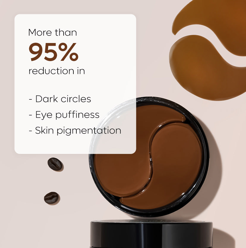 Mcaffeine Coffee Hydrogel Under Eye Patches with Caffeine & HA - 15 Pairs