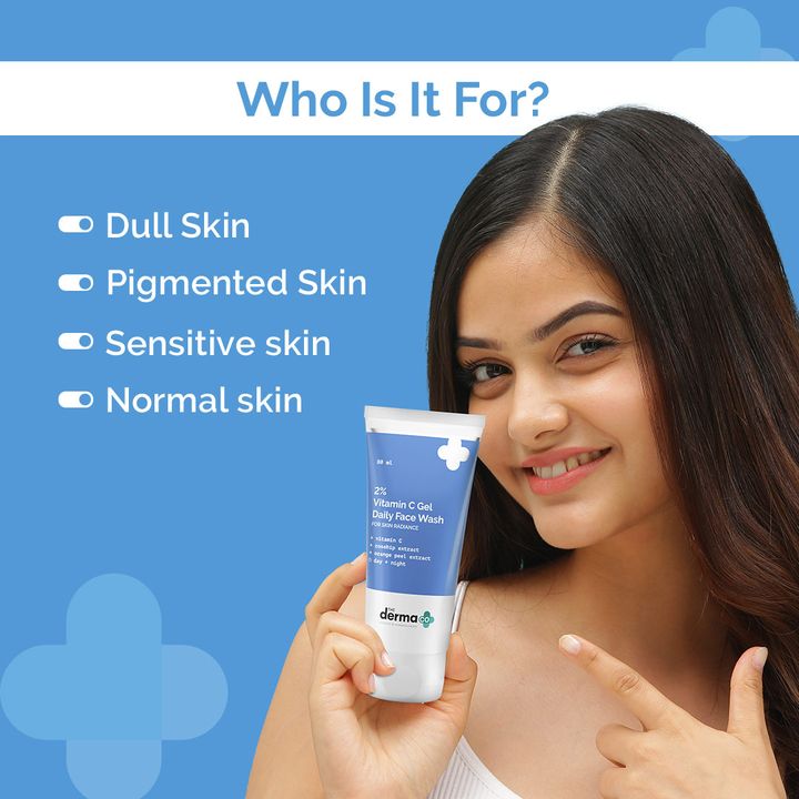 The Derma Co 2% Vitamin C Gel Daily Face Wash 80ml