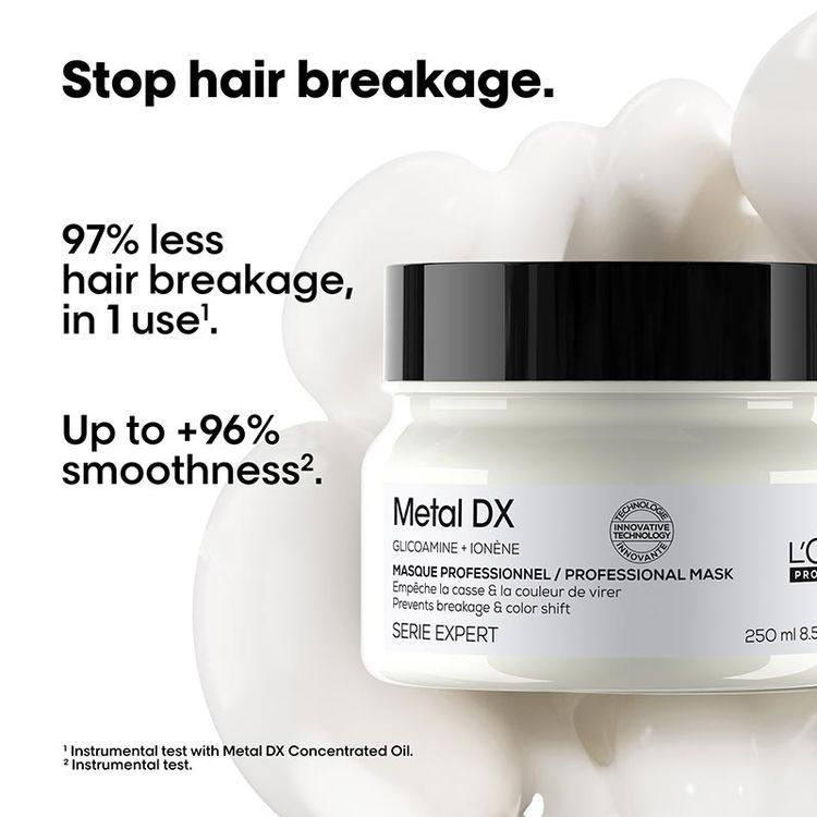 L'Oreal Professionnel Metal DX Anti-Deposit Protector Hair Mask For Hair Breakage
(250ml)