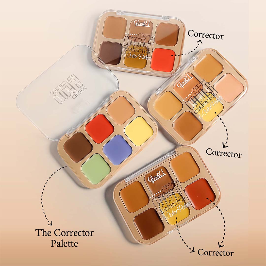 Glam21 Cream Concealer Corrector Palette (01Light Lustre)