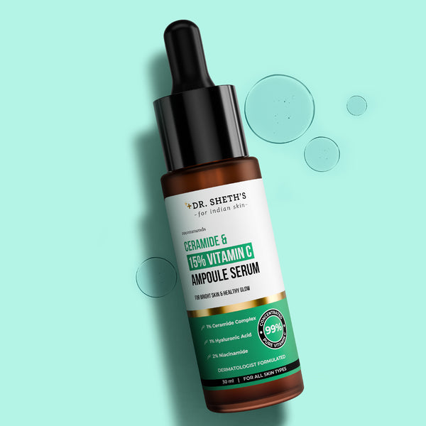 Dr. Sheth's Non-Irritating Ceramide & 15% Vitamin C Ampoule Serum - 30ml