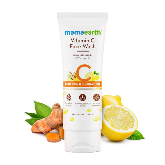 Mamaearth Vitamin C Face Wash with Vitamin C and Turmeric for Skin Illumination (100ml)