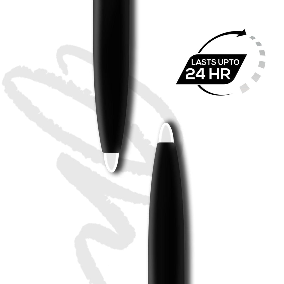 RENEE Stark White Kajal Pen with Sharpener