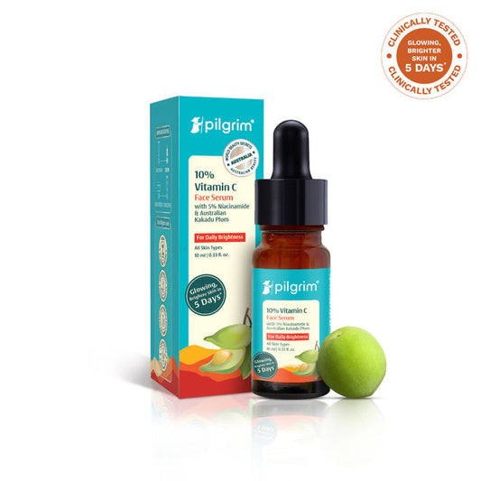 Pilgrim 10% Vitamin C Face Serum For Daily Brightness (10ml)