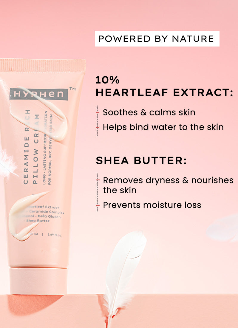 Hyphen 7% ceramides-nmf face moisturizer rich pillow cream - 50 ml