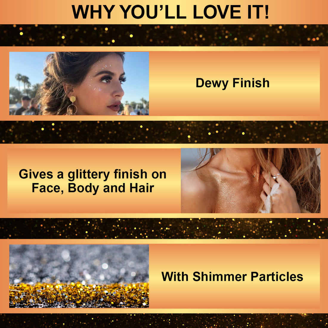 Glam21 Born to Shine Illuminioser spray (Golden)