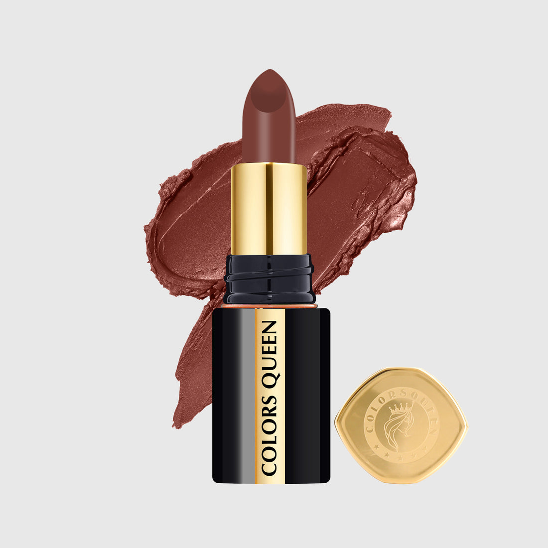 Colors Queen Luxury Matte Non-Transfer Lipstick Waterproof & Bold (16 Coffee Commando)