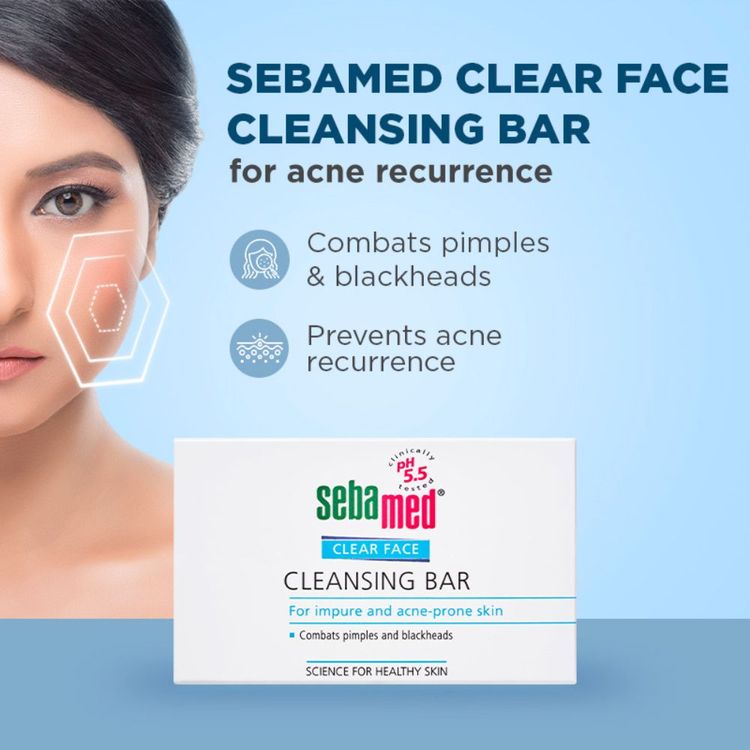 Sebamed Clear Face Cleansing Bar - For impure and oily skin
(100g)