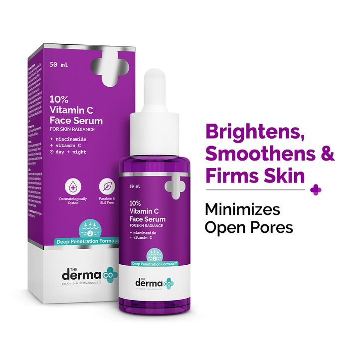 The derma Co 10% Vitamin C Face Serum with 5% Niacinamide & Hyaluronic Acid - 50ml