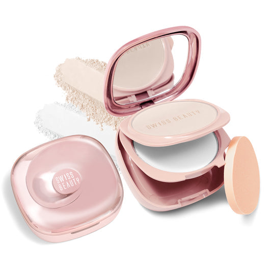 Swiss Beauty Matte & Set Duo Compact (01Ivory)