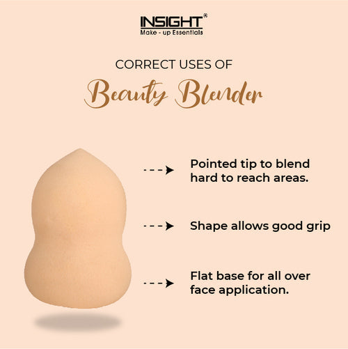 Insight cosmetics Beauty Blender Sponge Applicator (Beige)