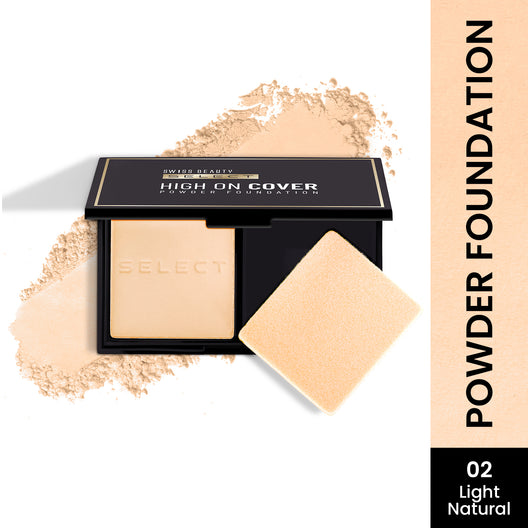 Swiss Beauty Select High On Cover Powder Foundation (02 Light Natural)