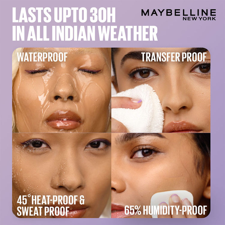 Maybelline Super Stay Flex Powder Foundation Compact-30H Full Cover (128)