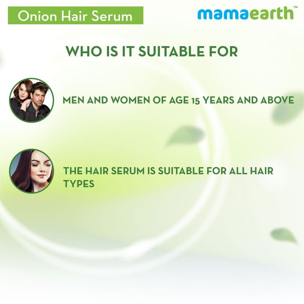 Mamaearth Onion Hair Serum with Onion and Biotin for Strong, Frizz-Free Hair - 100 ml