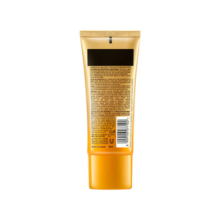 Lakme Sun Expert Tinted Sunscreen SPF 50 PA +++, Broad Spectrum UVA/B protection
(100ml)