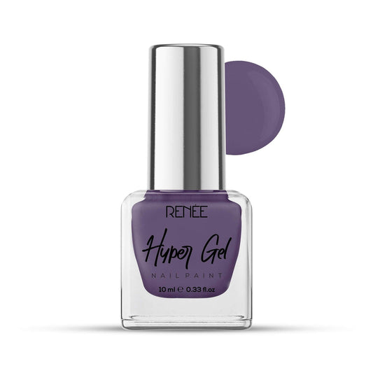 RENEE Hyper Gel Nail Paint 10ml (08 Aubergine Purple)