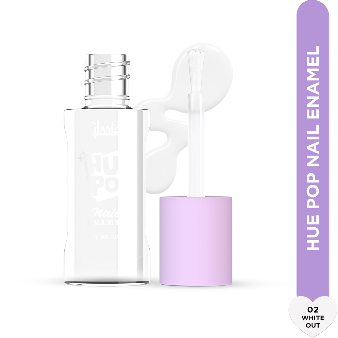 Glam21 Hue Pop Nail Paint / 02 White Out
