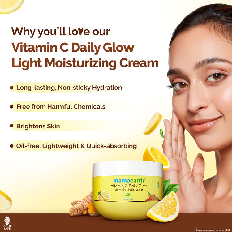 Mamaearth Vitamin C Daily Glow Light Gel Moisturizer (200g)