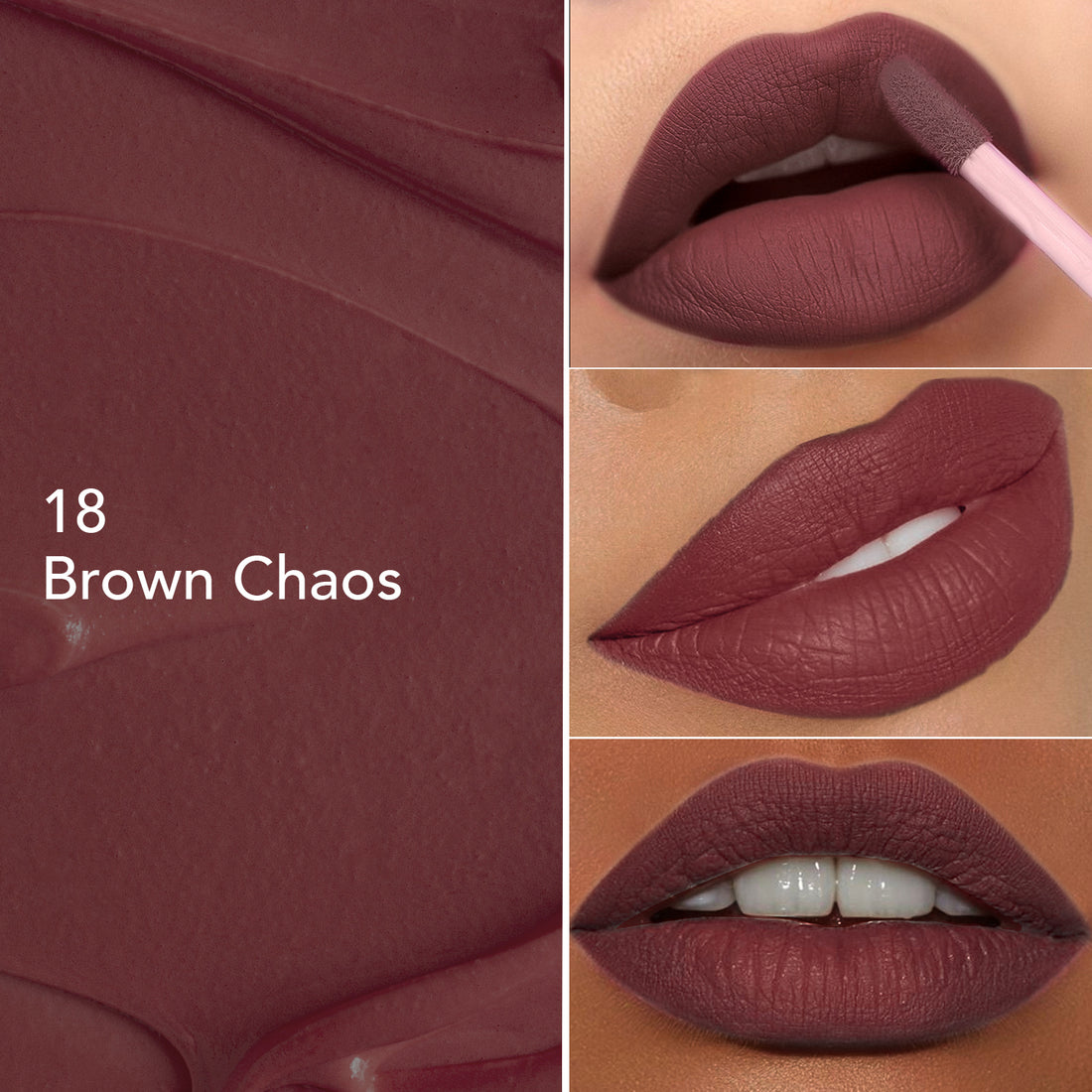 Glam21 Mattitude Lipstick (18Brown Chaos)