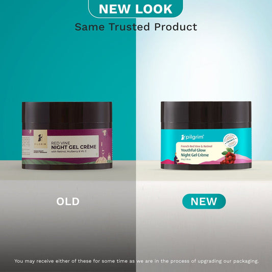 Pilgrim Red Vine Night Gel Crème with Retinol, Mulberry & Vit. C