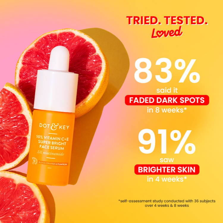 Dot & Key 10% Vitamin C+E Super Bright Face Serum With 5% Niacinamide & Blood Orange (20ml)