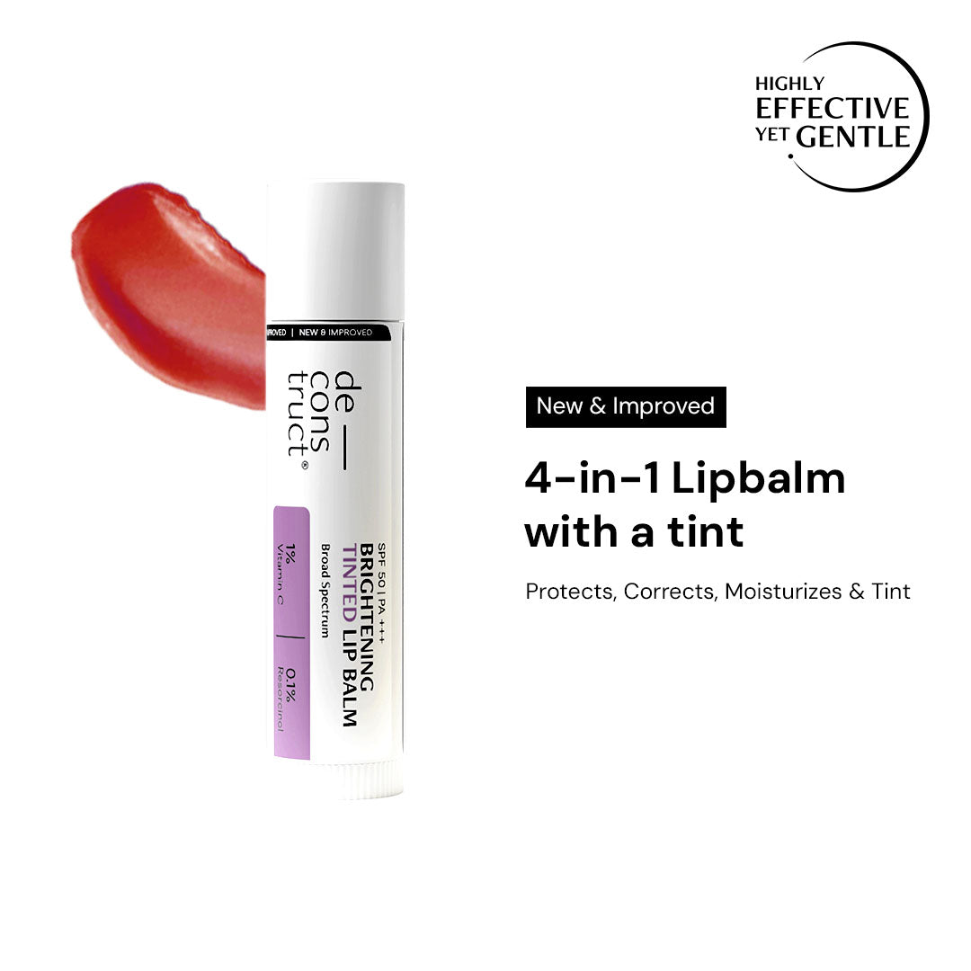 Deconstruct Brightening Tinted Lip Balm with 1% Vitamin C & 0.1 Resorcinol SPF 50