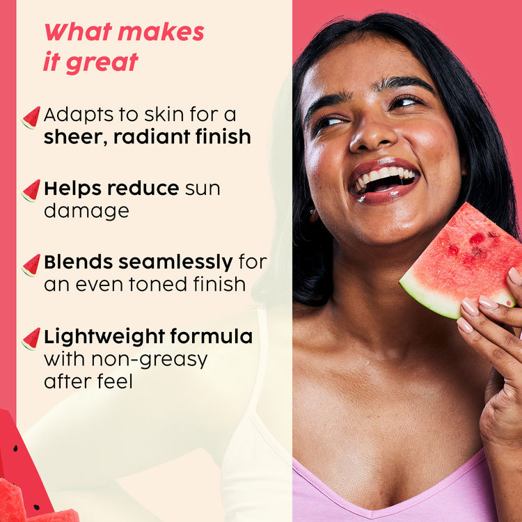 Plix Watermelon Tint Twist Color-Adapting Sunscreen - Medium Sunlit Glow
(50ml)