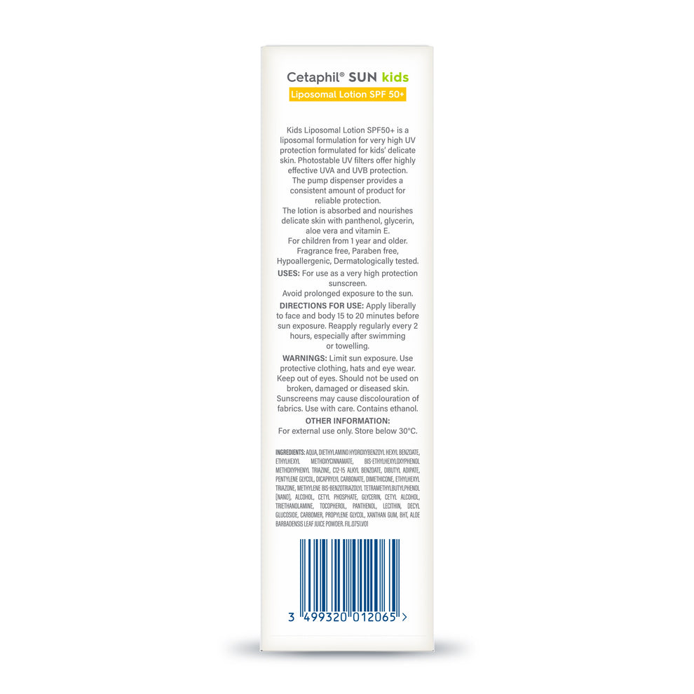Cetaphil Sunscreen for Kids SPF 50+ | Dermat Tested 150ml