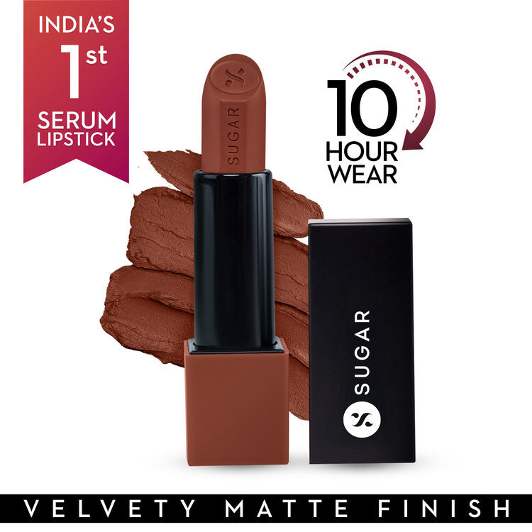 SUGAR Glide Peptide Serum Lipstick with Vitamin E (07 Tuscany Truffle)