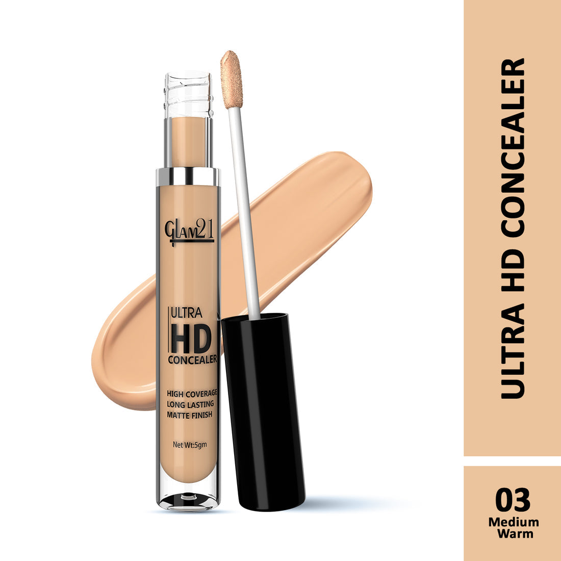 Glam21 Ultra HD Liquid Concealer (03MEDIUM WARM)