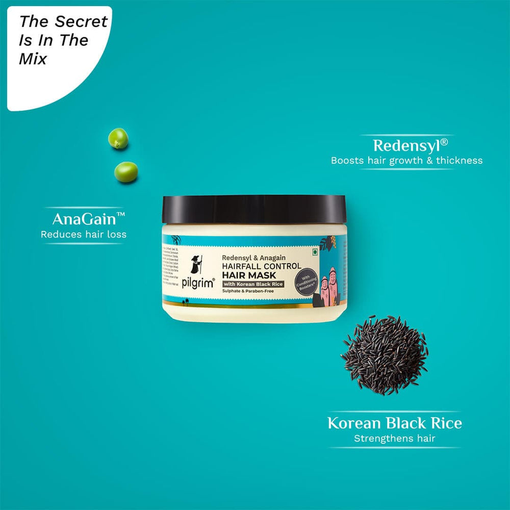 Pilgrim Redensyl & Anagain Hairfall Control Hair Mask
Discover Thick & Dense Hair