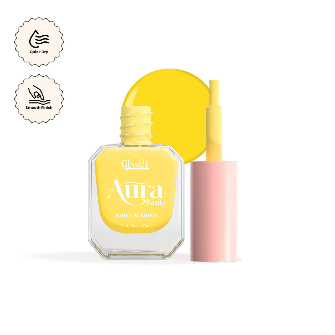 Glam21 Aura - Nail Lacquer (07Yellow Sorbet)