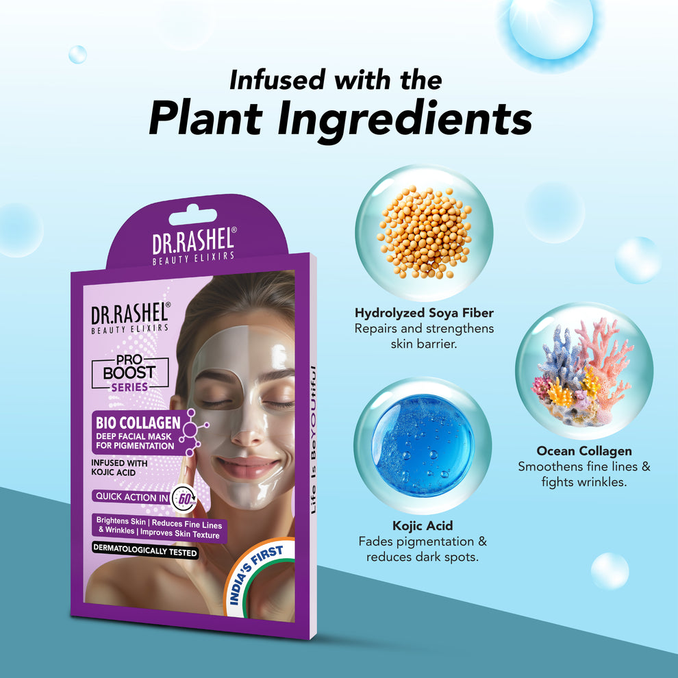Dr Rashel Bio Collagen Deep Facial Mask with Kojic Acid