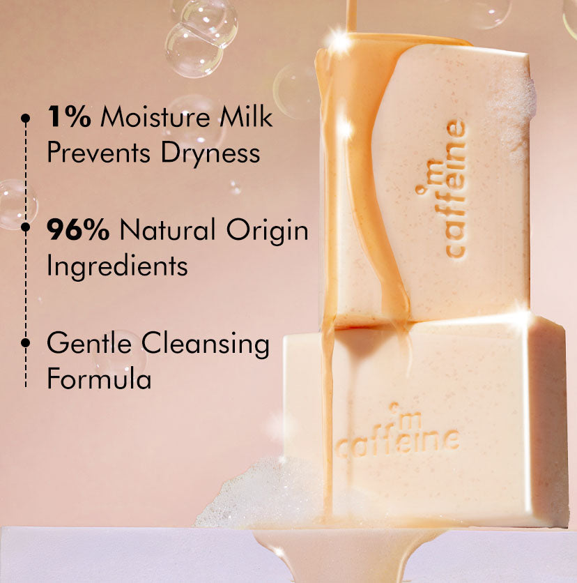 Mcaffeine 1% Salicylic & Lactic Acid Caramel Crunch Soap - 300g (3x100g)