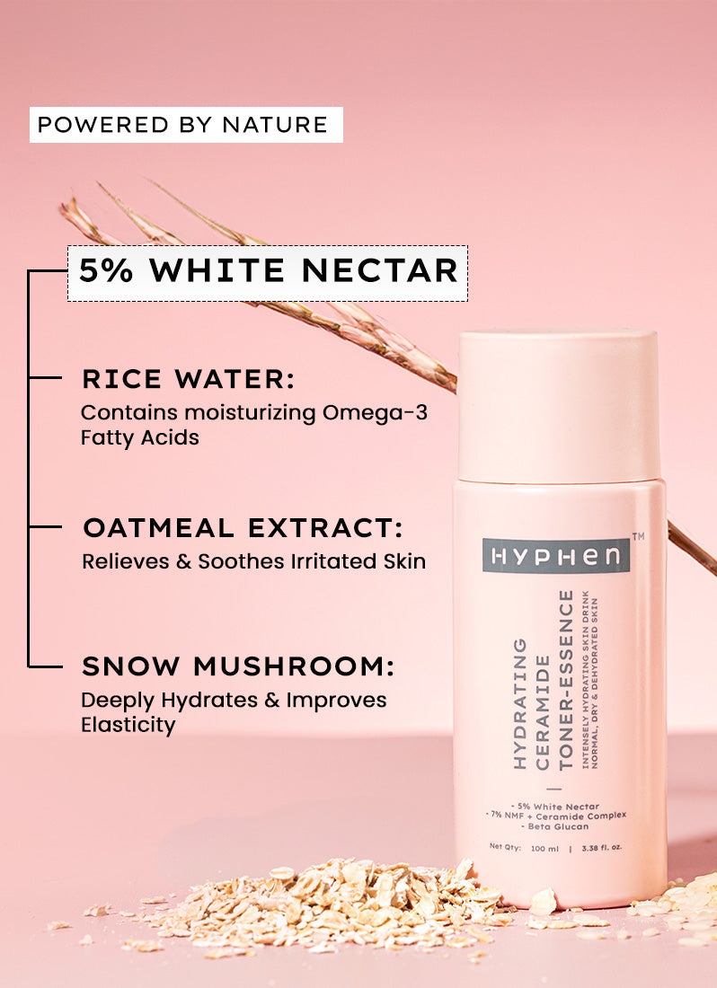 Hyphen Ceramides milky toner essence with 5% rice water blend - 100 ml