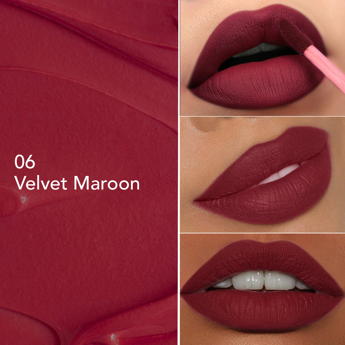 Glam21 Mattitude Lipstick (06Velvet Maroon)