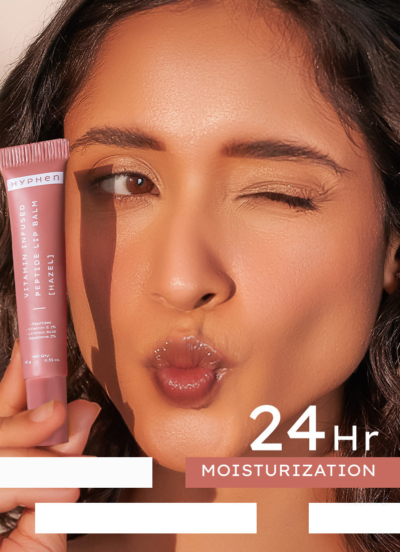 Hyphen Vip hazel lip balm with 1% vit e, 2% squalane & peptides - 10g