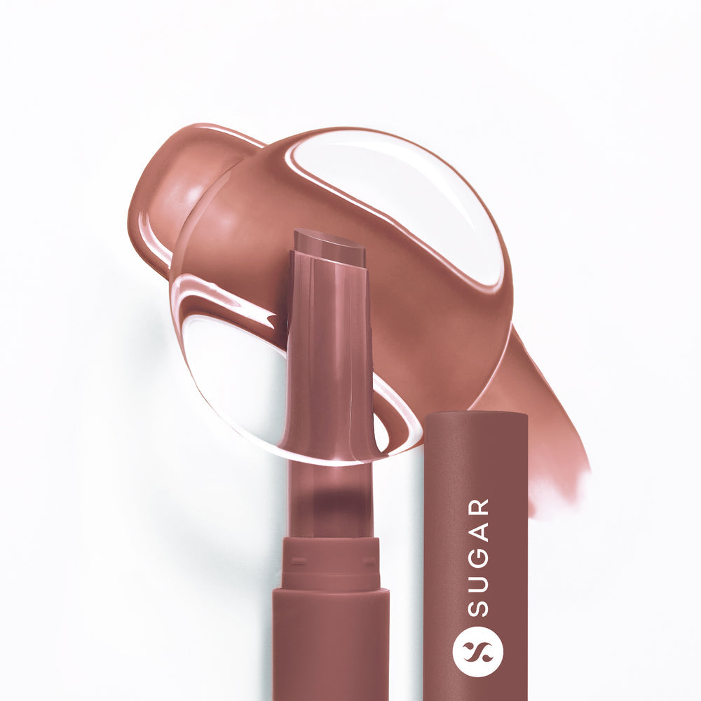SUGAR Cosmetics Glide Peptide Plumping Gloss Stick (03 Taupe Tick)