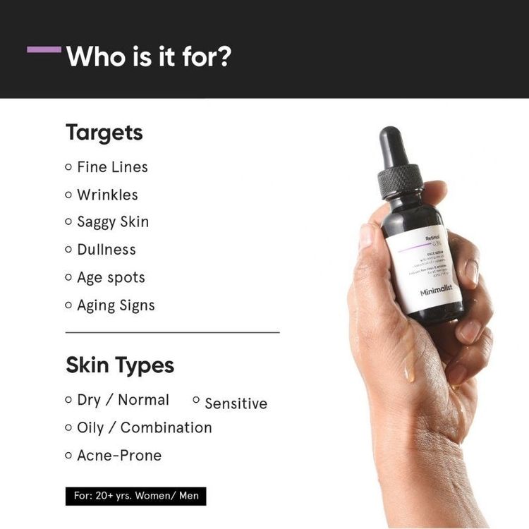 Minimalist Retinol 0.3% Face Serum
(30ml)