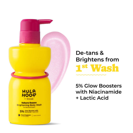 Foxtale Hula Hoop Brightening Body Wash by Foxtale , Exfoliates & Reduces Tan
(250ml)
