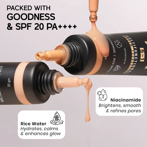 Insight Cosmetics Skin Tint 5 In 1 Multifunctional Serum Foundation (03 Latte Please !)