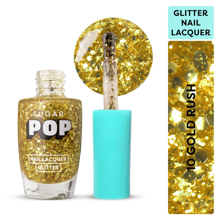 SUGAR POP Glitter Nail Lacquer ( 10 Gold Rush)