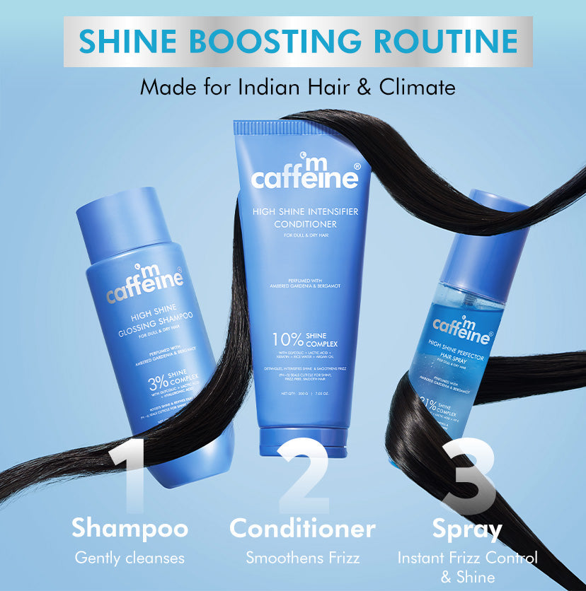 Mcaffeine Anti-Frizz Perfume Hair Spray, 31% Shine Complex For Instant Gloss
